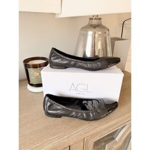 AGL Naomi quilted cap toe ballet flats Size 41 / 10.5
